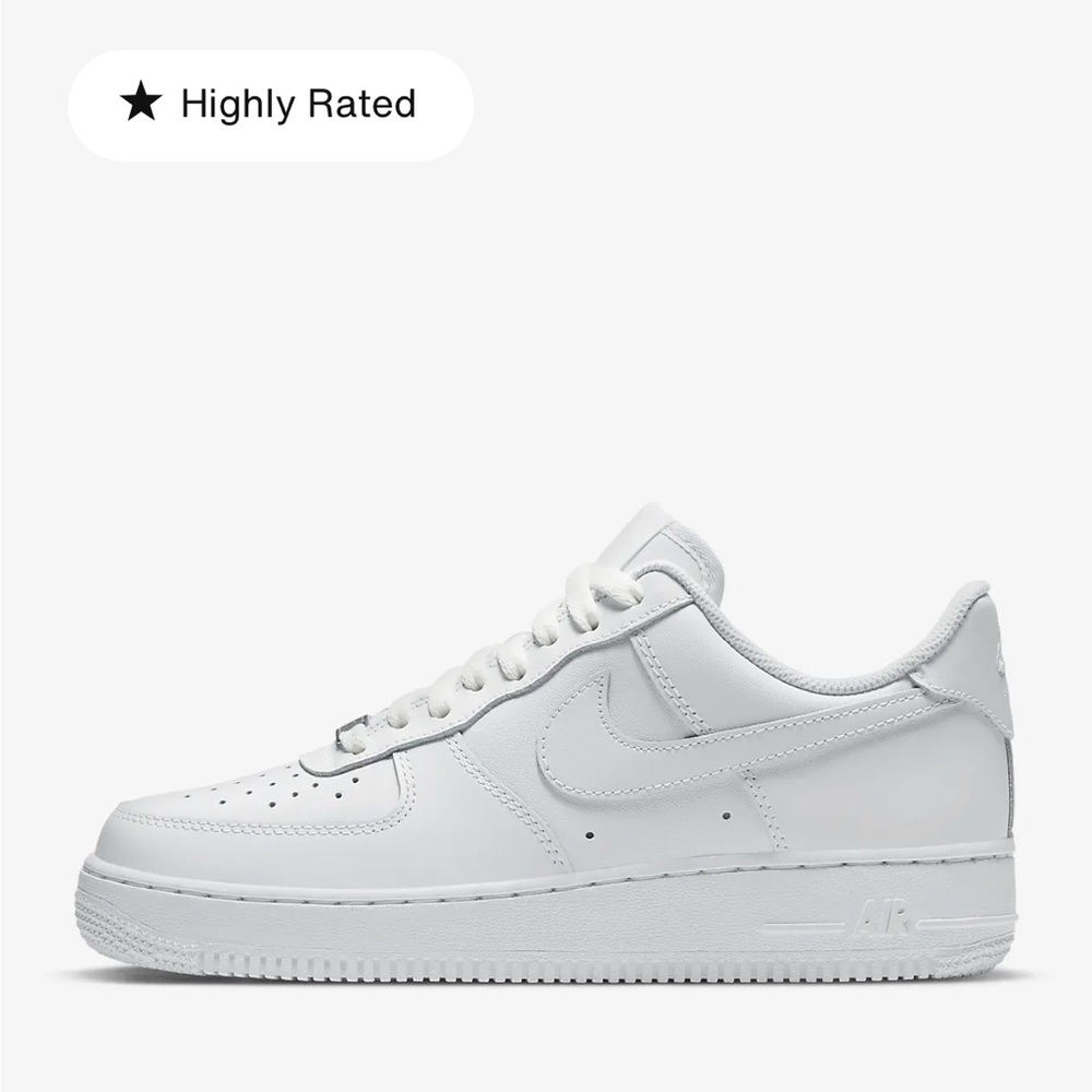 Nike Air Force 1, white, size 8
